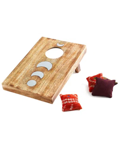 Matr Boomie Indukala Moon Phase Cornhole Table Game In Brown
