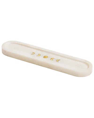 Matr Boomie Indukala Moon Phase Incense Holder In White
