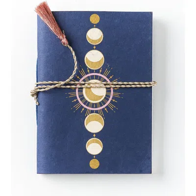 Matr Boomie Indukala Moon Phase Journal Recycled Paper In Blue