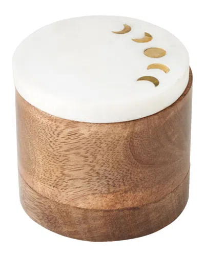 MATR BOOMIE MATR BOOMIE INDUKALA MOON PHASE ROUND KEEPSAKE BOX