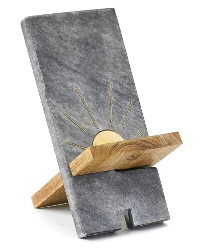 Matr Boomie Indukala Sunrise Marble Phone Stand In Black