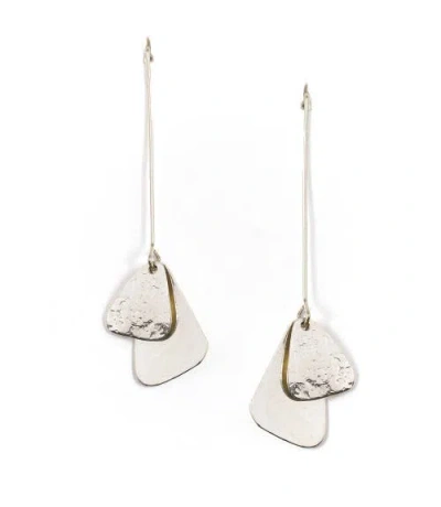 Matr Boomie Iyla Geometric Threader Earring In Green
