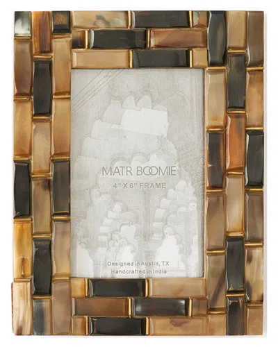 Matr Boomie Kachhua 4x6 Beveled Picture Frame In Black