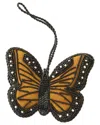 Matr Boomie Larissa Plush Butterfly Beaded & Embroidered Felt Ornament In Black
