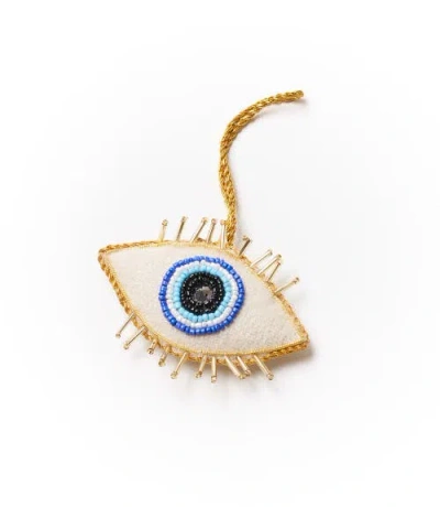 Matr Boomie Larissa Plush Evil Eye Felt Ornament In Multi
