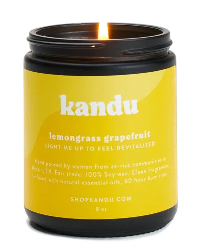 Matr Boomie Lemongrass Grapefruit 8oz Candle In Yellow