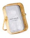 Matr Boomie Loha 4x6 Rounded Picture Frame - Embossed Iron In Gold - 4x6