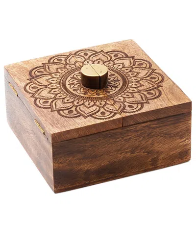 Matr Boomie Mandala Keepsake Box In Brown