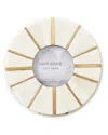 Matr Boomie Mukhendu 3x3 Round Picture Frame In White/gold - Circle