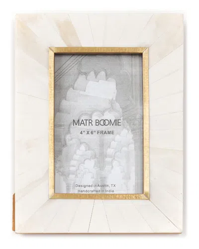 Matr Boomie Mukhendu 4x6 Picture Frame In White