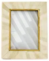 Matr Boomie Mukhendu 5x7 Bone & Brass Picture Frame In Cream