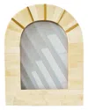 Matr Boomie Mukhendu Arch 5x7 Handcrafted Bone Picture Frame In Cream