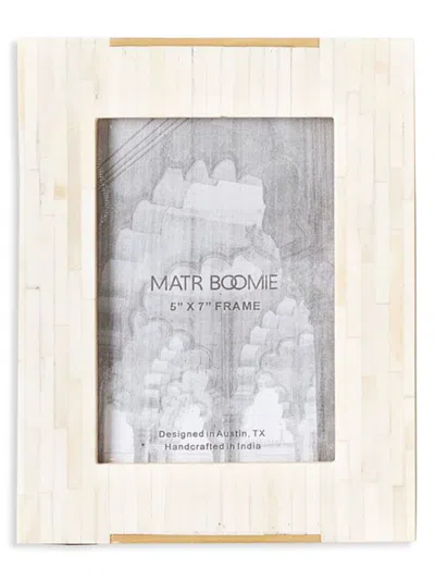 Matr Boomie Mukhendu Cream Picture Frame In White