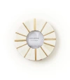 Matr Boomie Mukhendu 3x3 Round Picture Frame In White/gold - Circle