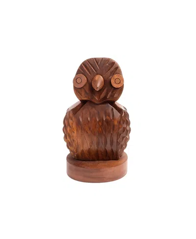 Matr Boomie Owl Eyeglass Holder Stand In Brown