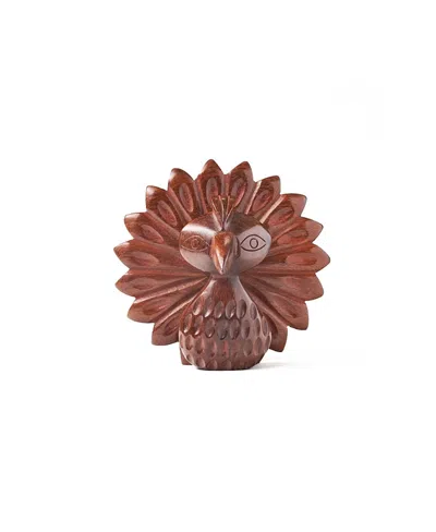 Matr Boomie Peacock Glasses Holder Stand In Brown