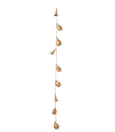 Matr Boomie Rustic Bell Hanging Garland In Gold