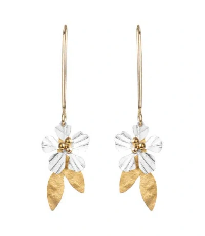 Matr Boomie Sayuri Petal Dangle Earring In Orange