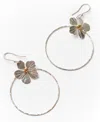 Matr Boomie Silver-tone And Gold-tone Ishya Hoop Earrings In Silver