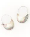 Matr Boomie Silver-tone Rustic Disc Earrings In Charcoal