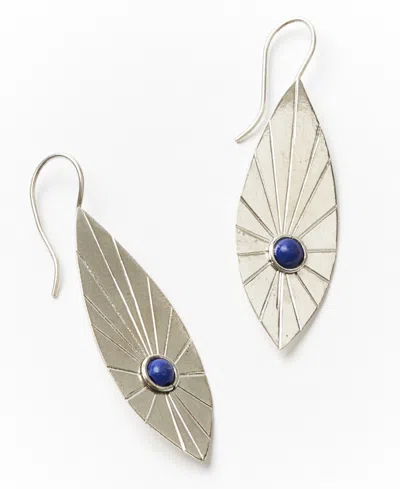 Matr Boomie Silver-tone Tribal Bead Earrings In Multi