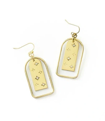 Matr Boomie Sitara Starry Archway Earrings In Gold