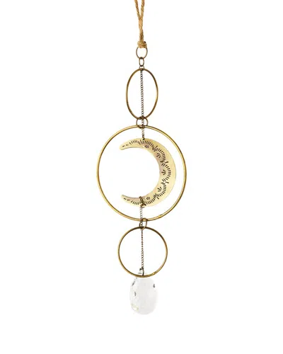 Matr Boomie Surya Crescent Moon Brass Suncatcher