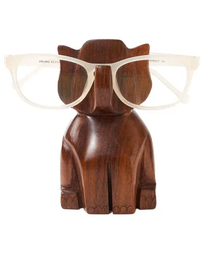 Matr Boomie Trunk Up Elephant Eyeglass Holder Stand In White