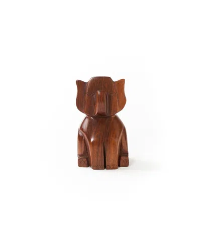 Matr Boomie Trunk Up Elephant Eyeglass Holder Stand In Brown