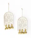 Matr Boomie Two Tone Haveli Etched Statement Earrings In Open Miscellaneous