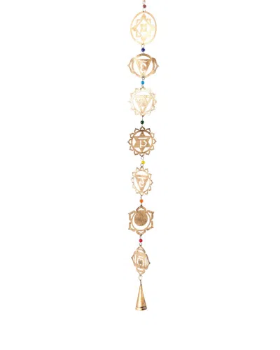 Matr Boomie Viaan Seven Chakras Bell Wind Chime Garland In Brass