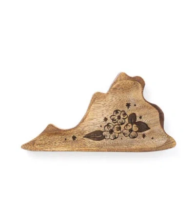 Matr Boomie Virginia State Dogwood Trinket Dish In Brown