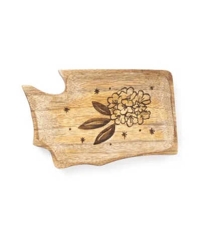 Matr Boomie Washington State Rhododendron Trinket Dish In Brown