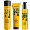 Matrix A Curl Can Dream Cleansing Shampoo 300ml, Hair Mask 250ml And Moisturising Hair Oil 150ml Bundle For