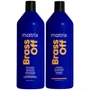 Matrix Brass Off Colour Correcting Blue Anti-brass Shampoo And Conditioner Duo Set For Lightened Brunettes 