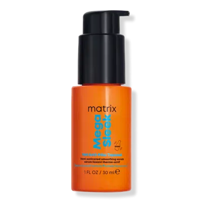 Matrix Mega Sleek 96h Anti-frizz Topcoat Smoothing Hair Serum - 1.0 oz In Orange