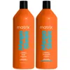 Matrix Total Results Mega Sleek Shea Butter Smoothing Shampoo And Conditioner 1000ml Duo For Frizzy Hair
