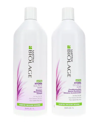 Matrix Unisex 33oz Biolage Ultra Hydrasource Shampoo & Conditioner In White