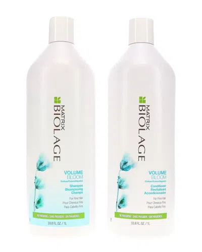 Matrix Unisex 33oz Biolage Volumebloom Shampoo & Conditioner In White