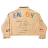 Matsour'i Women's Brown Denim Jacket Enjoy In Brown