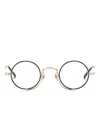 Matsuda 10103h Round-frame Glasses In Black