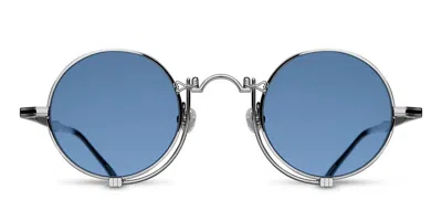 Matsuda 10601h Pw Men's Sunglasses Silver Size 45 In White