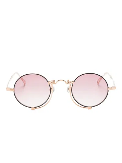 Matsuda 10601h Round-frame Sunglasses In Gold