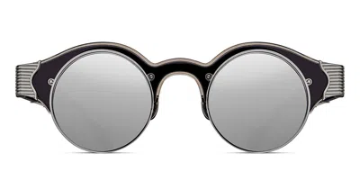 Matsuda 10605h Rtm Men's Sunglasses Black Size 43 In White