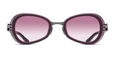 Matsuda 10616h Mbo-rtm Men's Sunglasses Purple Size 49 In White
