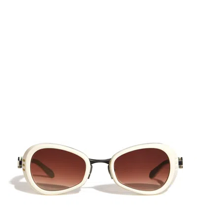 Matsuda 10616h Sunglasses In White