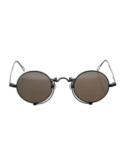 Pre-owned Matsuda 1061h Round Sunglasses In Black
