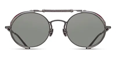 Matsuda 2809h-v2 Brtm-bor Men's Sunglasses Silver Size 52