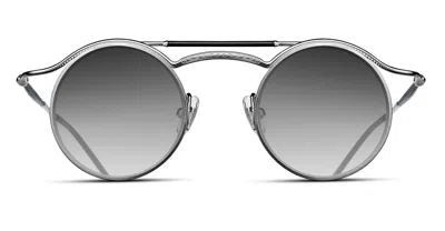 Matsuda 2903h - Brushed Silver Sunglasses In Metallic