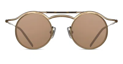 Matsuda 2903h - Matte Gold Plated / Matte Black Sunglasses